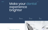 Fourth screenshot preview of iDent Dentist website webflow template