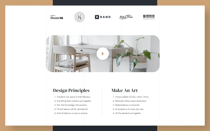 Fourth screenshot of Interno Interior Design website webflow template