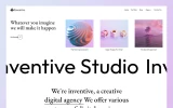 First screenshot preview of Inventive Agency website webflow template