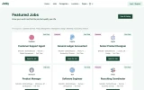 Second screenshot preview of Jobly Job Portal website webflow template
