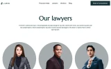 Third screenshot preview of Juris Attorney website webflow template