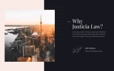 Fourth screenshot preview of Justicia Law Firm website webflow template