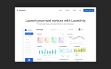 First screenshot preview of Launchio Startup website webflow template
