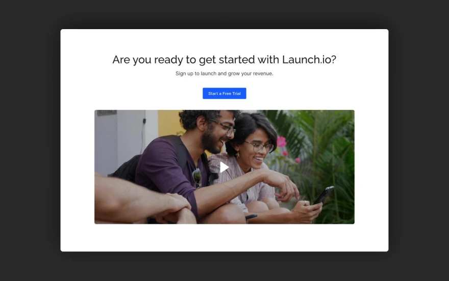 Fifth screenshot of Launchio Startup website webflow template