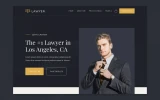 First screenshot preview of Lawyer Attorney website webflow template