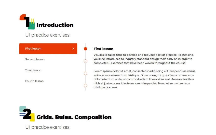 Fourth screenshot of Lectors Learning website webflow template