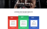 Third screenshot preview of Lifestyle Gym website webflow template
