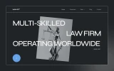 First screenshot preview of Maat Law Firm website webflow template