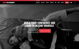 Second screenshot preview of MMA Academy Gym website webflow template