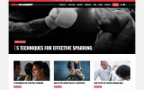 Fifth screenshot preview of MMA Academy Gym website webflow template