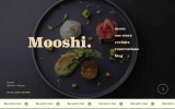 First screenshot preview of Mooshi Restaurant website webflow template