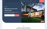First screenshot preview of MyRental Real Estate website webflow template