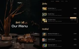 Third screenshot preview of Nique Restaurant website webflow template