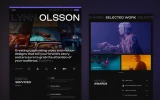 First screenshot preview of Olsson Portfolio website webflow template