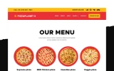 Third screenshot preview of Pizzaplanet X Restaurant website webflow template