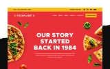 Fourth screenshot preview of Pizzaplanet X Restaurant website webflow template