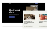 First screenshot preview of Podcast Podcast website webflow template
