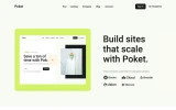 Second screenshot preview of Poket Startup website webflow template