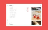Fourth screenshot preview of Productos Food website webflow template