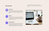 Third screenshot preview of Radiant Portfolio website webflow template