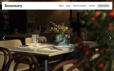 First screenshot preview of Rosemary Restaurant website webflow template