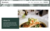 Fourth screenshot preview of Rosemary Restaurant website webflow template