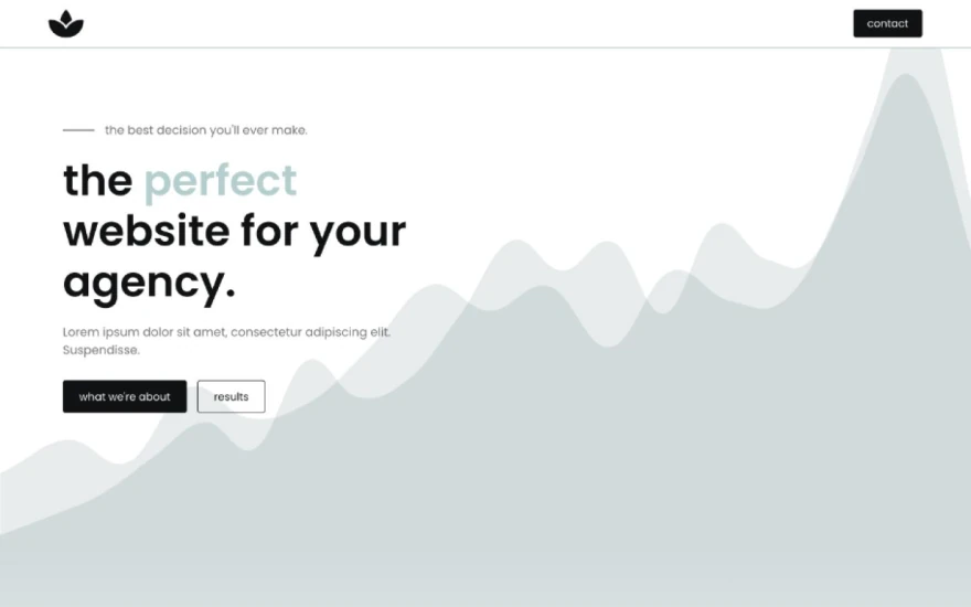 First screenshot of Rush Agency website webflow template