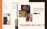 First screenshot preview of ShabbyChic Interior Design website webflow template