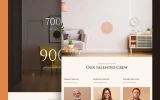 Fourth screenshot preview of ShabbyChic Interior Design website webflow template