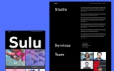 Second screenshot preview of Sulu Portfolio website webflow template