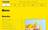 Second screenshot preview of Tacos Restaurant website webflow template