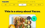 Fourth screenshot preview of Tacos Restaurant website webflow template