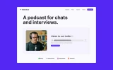 Fifth screenshot preview of Talk Show Podcast website webflow template