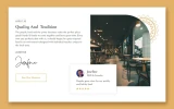 Second screenshot preview of TasteEat Restaurant website webflow template