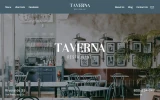 First screenshot preview of Taverna Restaurant website webflow template