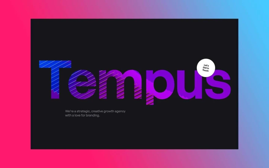 Third screenshot of Tempus Agency website webflow template