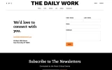 Fifth screenshot preview of The Daily Work News website webflow template
