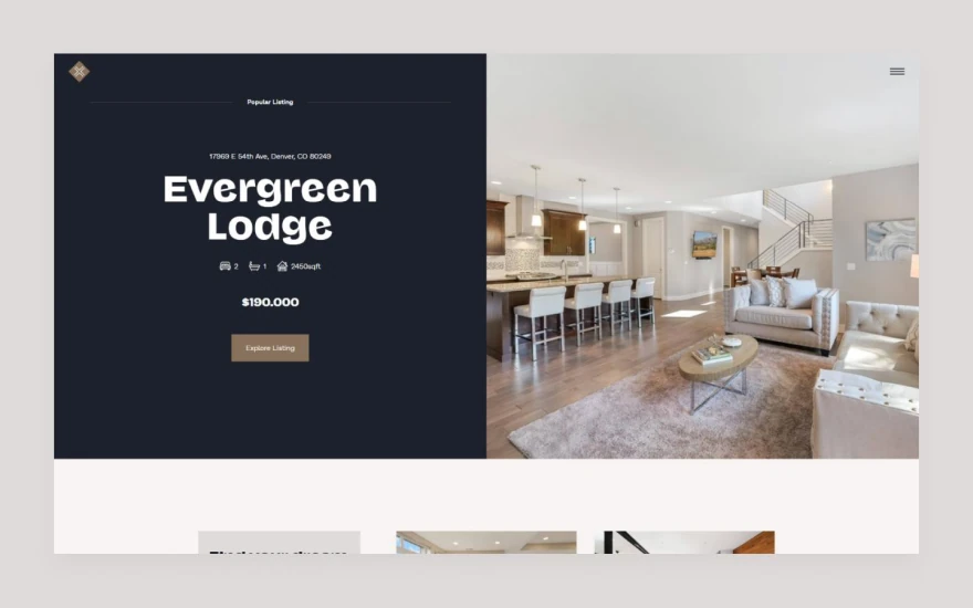 Fourth screenshot of The Village Real Estate website webflow template