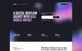 Third screenshot preview of Tonka Agency website webflow template