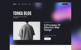 Fourth screenshot preview of Tonka Agency website webflow template