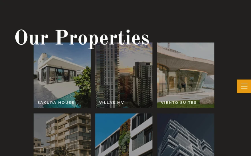 Second screenshot of Urban Co Real Estate website webflow template