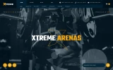 First screenshot preview of Xtreme Gym website webflow template