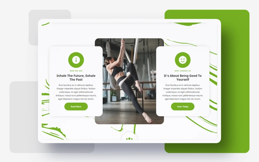 Second screenshot of Yogart Ecommerce Gym website webflow template