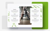 Fourth screenshot preview of Yogart Ecommerce Gym website webflow template