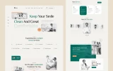 First screenshot preview of Zaitist Dentist website webflow template